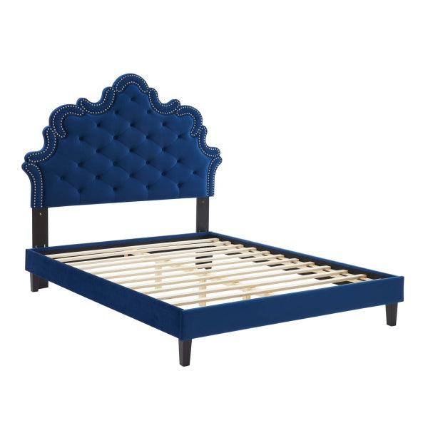 Sasha Button-Tufted Performance Velvet Twin Bed By Modway
