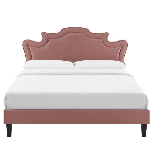 Neena Performance Velvet Twin Bed By Modway