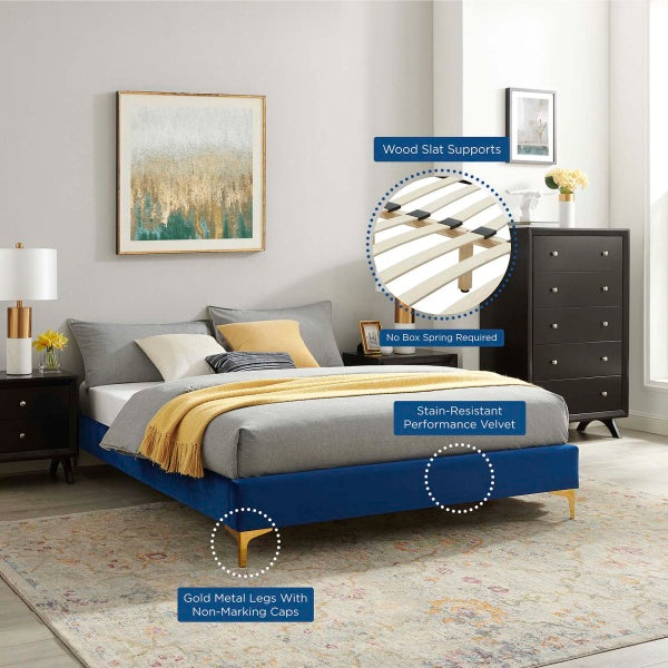 Aviana Performance Velvet Full Bed By Modway
