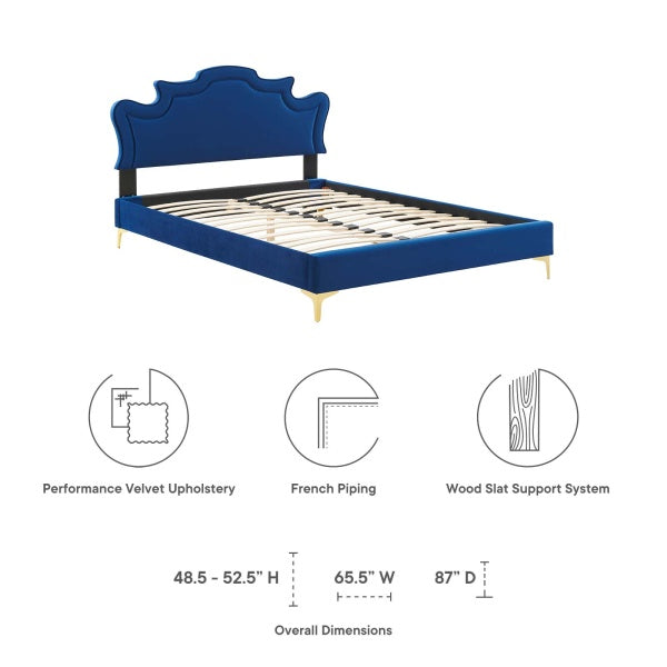 Neena Performance Velvet Full Bed By Modway