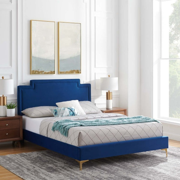Liva Performance Velvet Full Bed By Modway