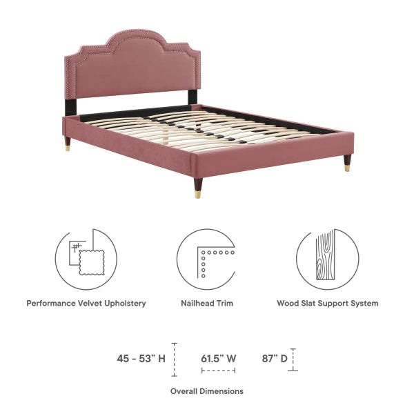 Aviana Performance Velvet Full Bed By Modway