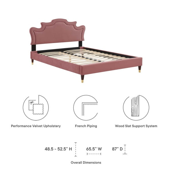 Neena Performance Velvet Full Bed By Modway