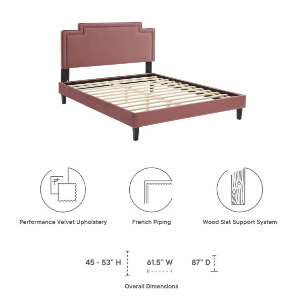 Liva Performance Velvet Full Bed By Modway
