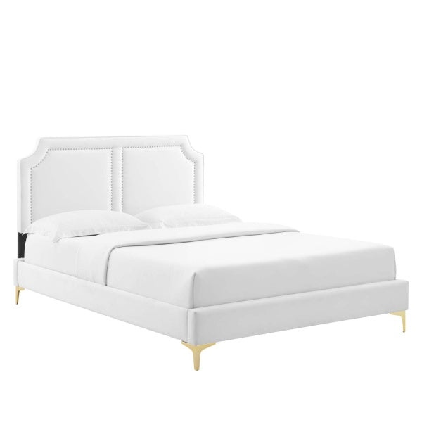 Novi Performance Velvet Queen Bed By Modway