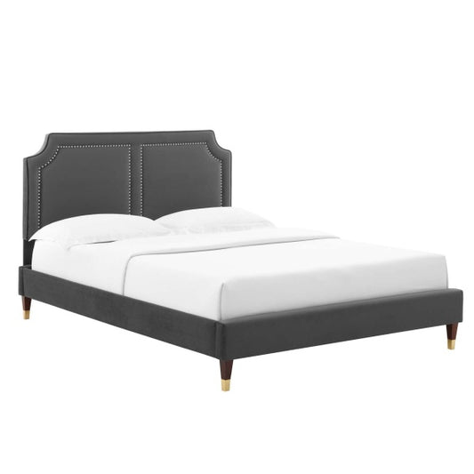 Novi Performance Velvet Queen Bed By Modway