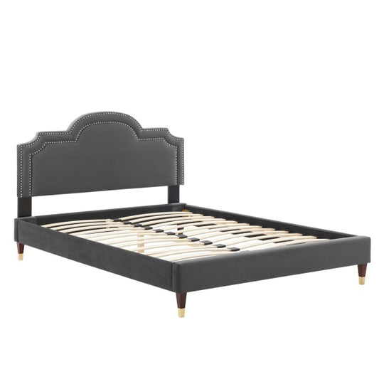 Aviana Performance Velvet Queen Bed By Modway