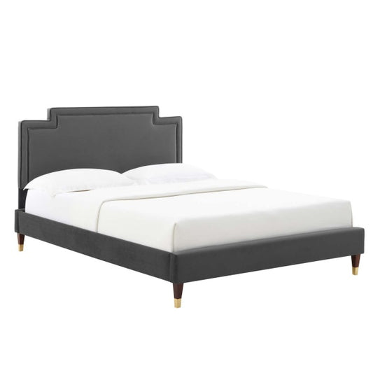 Liva Performance Velvet King Bed By Modway
