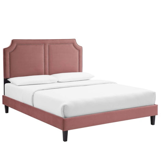 Novi Performance Velvet King Bed By Modway