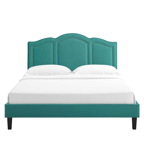 Emerson Performance Velvet Full Platform Bed By Modway