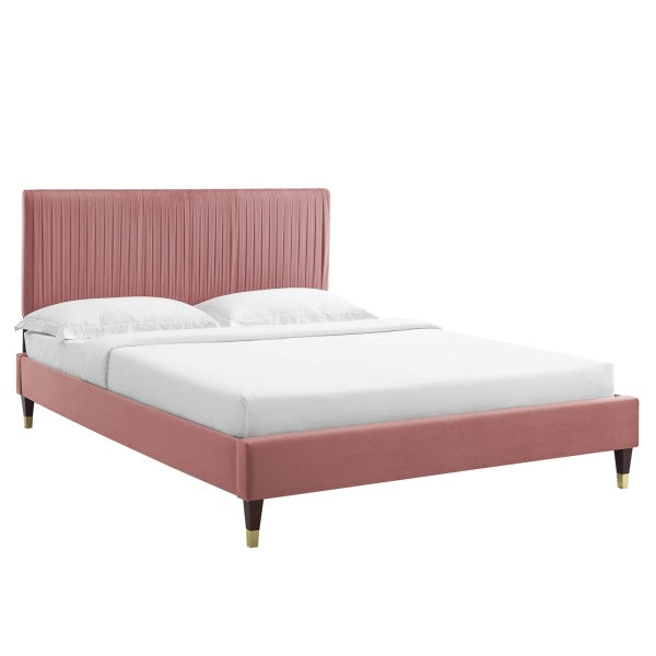 Peyton Performance Velvet Full Platform Bed By Modway