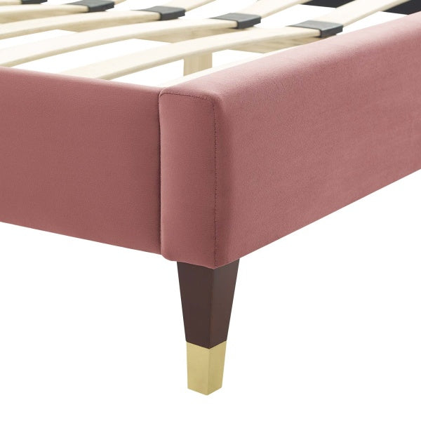 Peyton Performance Velvet Full Platform Bed By Modway