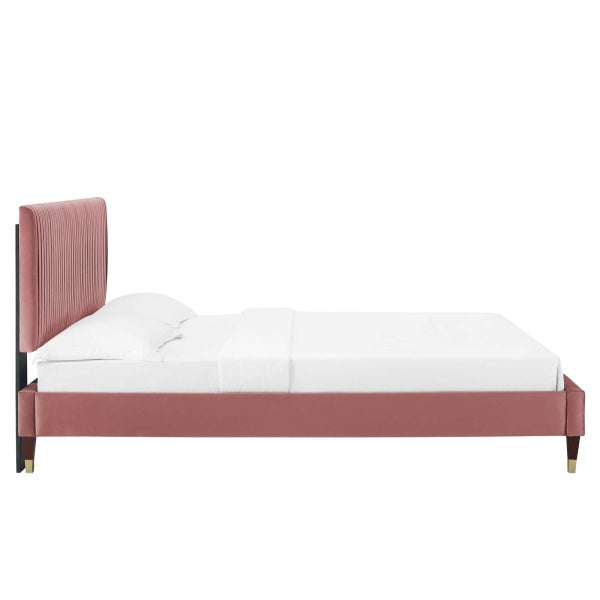 Peyton Performance Velvet Full Platform Bed By Modway