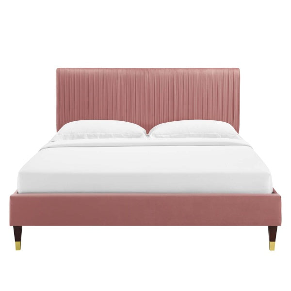 Peyton Performance Velvet Full Platform Bed By Modway
