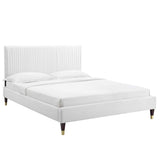 Peyton Performance Velvet Full Platform Bed By Modway
