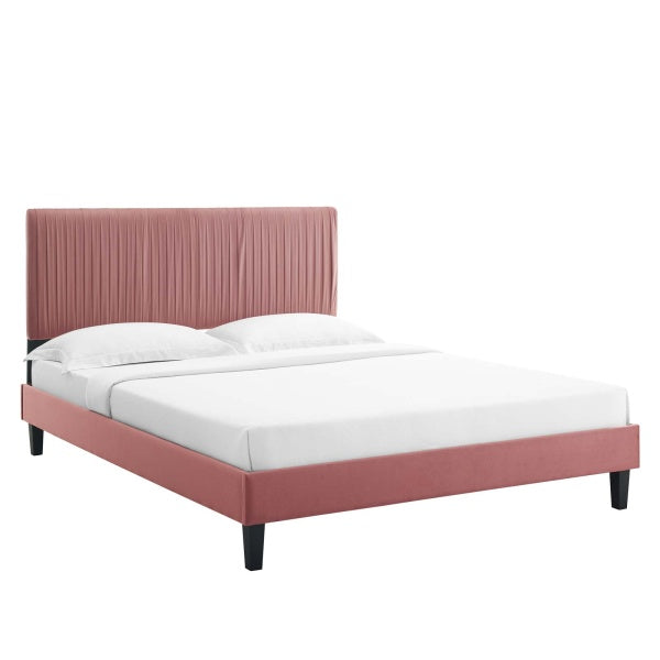 Peyton Performance Velvet Full Platform Bed By Modway
