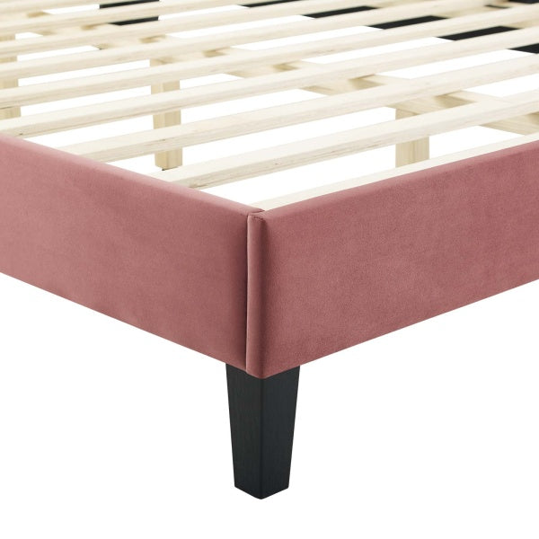 Peyton Performance Velvet Full Platform Bed By Modway