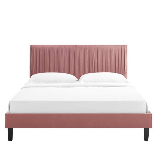 Peyton Performance Velvet Full Platform Bed By Modway