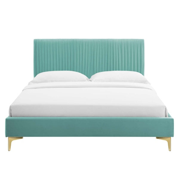 Peyton Performance Velvet King Platform Bed By Modway