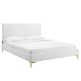 Peyton Performance Velvet King Platform Bed By Modway