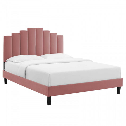 Elise Twin Performance Velvet Platform Bed By Modway