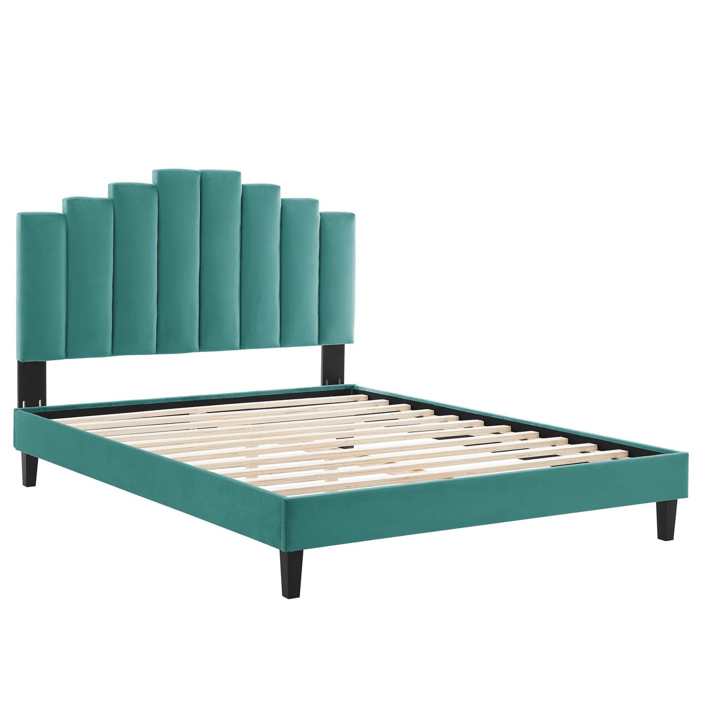 Elise Twin Performance Velvet Platform Bed By Modway
