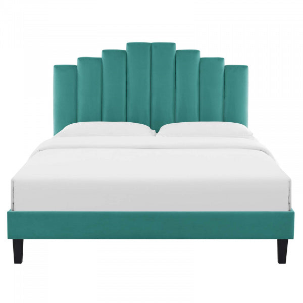 Elise Twin Performance Velvet Platform Bed By Modway