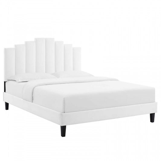 Elise King Performance Velvet Platform Bed By Modway