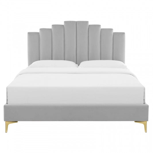 Elise Twin Performance Velvet Platform Bed By Modway
