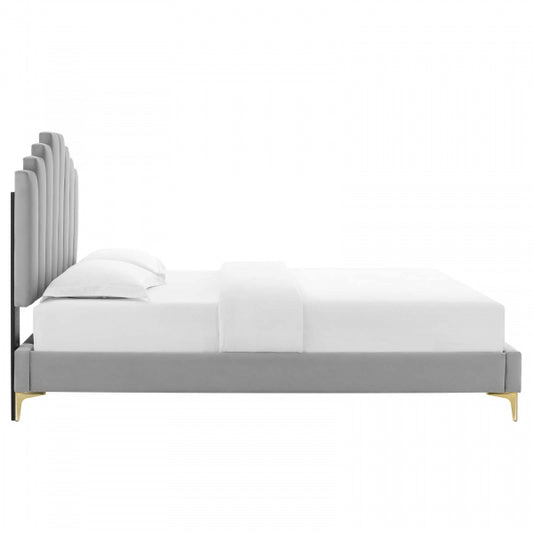 Elise Full Performance Velvet Platform Bed By Modway
