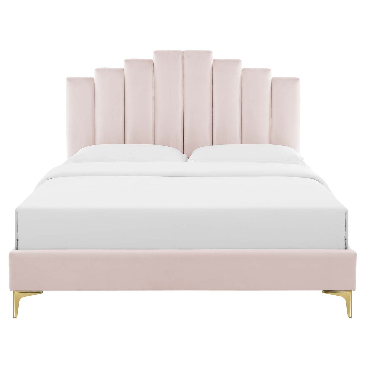 Elise King Performance Velvet Platform Bed By Modway