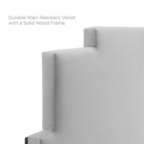 Lindsey Performance Velvet Full Platform Bed By Modway