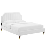 Sienna Performance Velvet Twin Platform Bed By Modway