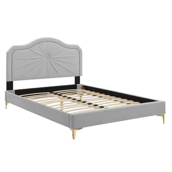 Portia Performance Velvet Full Platform Bed By Modway