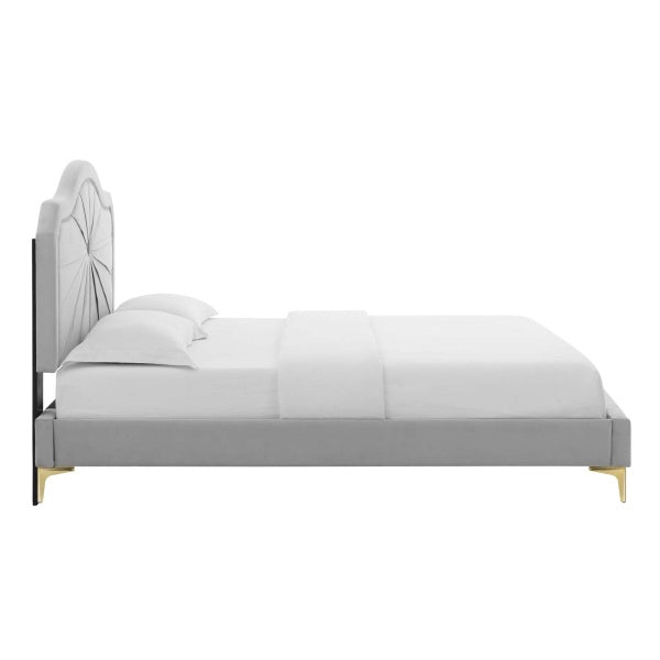 Portia Performance Velvet Full Platform Bed By Modway