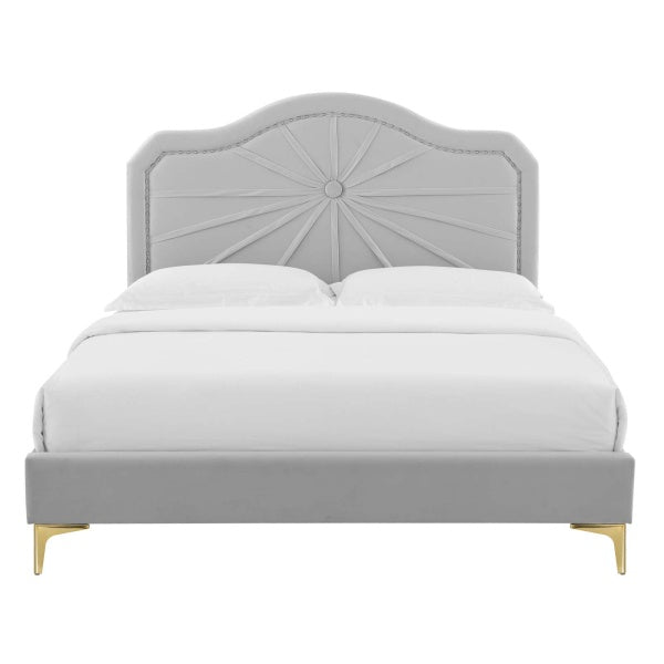 Portia Performance Velvet Full Platform Bed By Modway