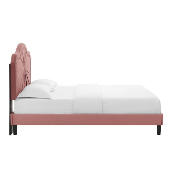 Portia Performance Velvet King Platform Bed By Modway