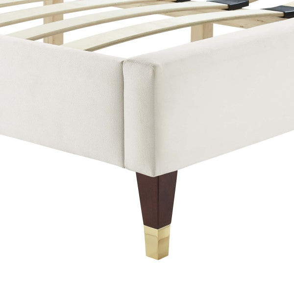 Sofia Channel Tufted Performance Velvet Queen Platform Bed By Modway