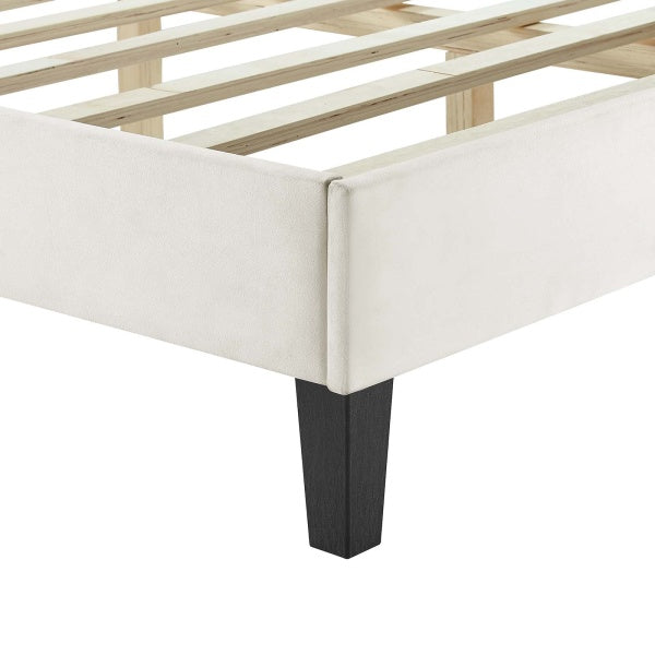 Sofia Channel Tufted Performance Velvet Queen Platform Bed By Modway