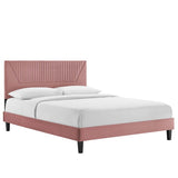 Yasmine Channel Tufted Performance Velvet Full Platform Bed By Modway