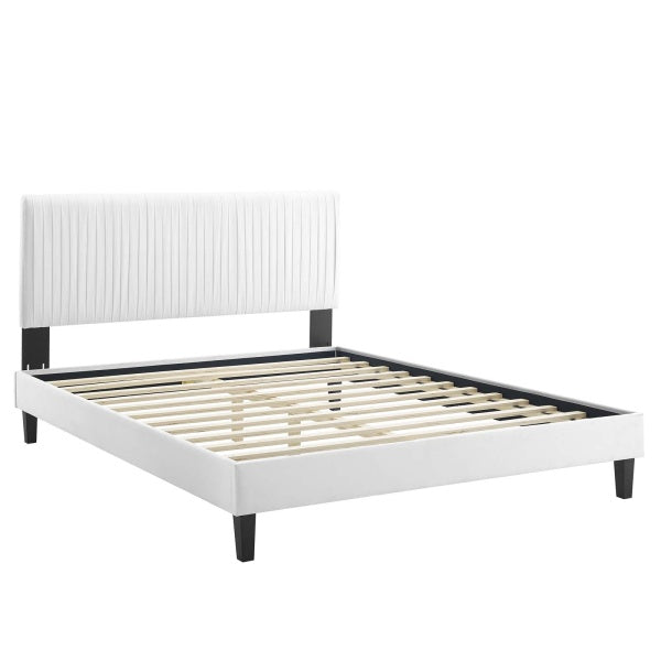 Peyton Performance Velvet King Platform Bed By Modway