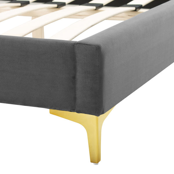 Sunny Performance Velvet Full Bed By Modway