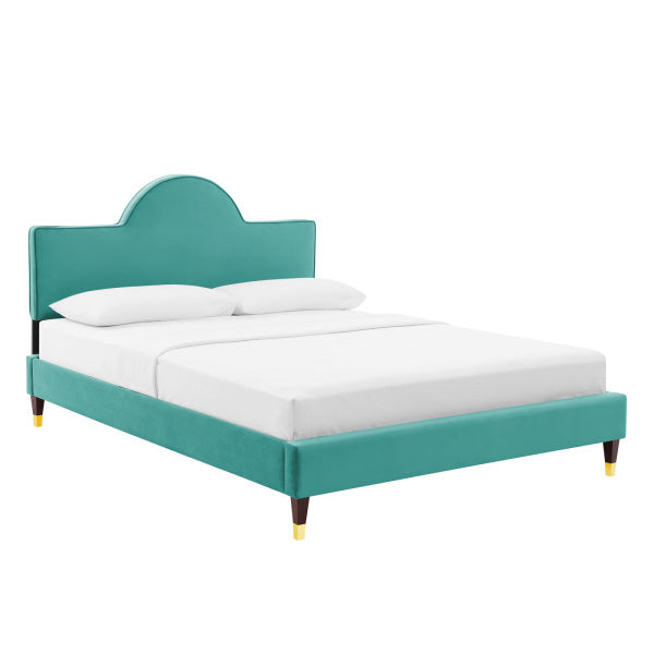 Aurora Performance Velvet Twin Bed By Modway