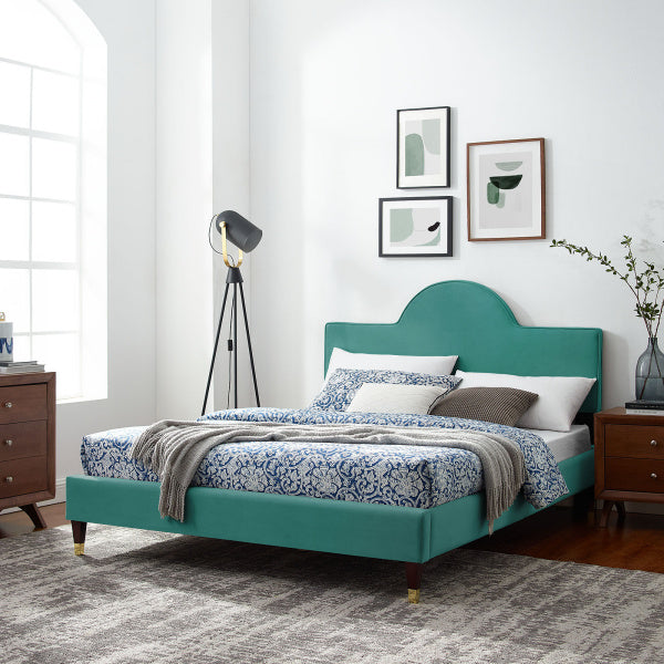 Aurora Performance Velvet Twin Bed By Modway