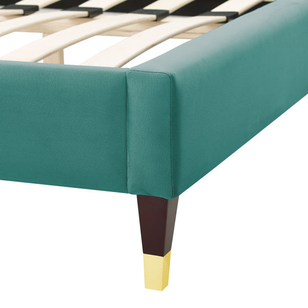 Aurora Performance Velvet Twin Bed By Modway