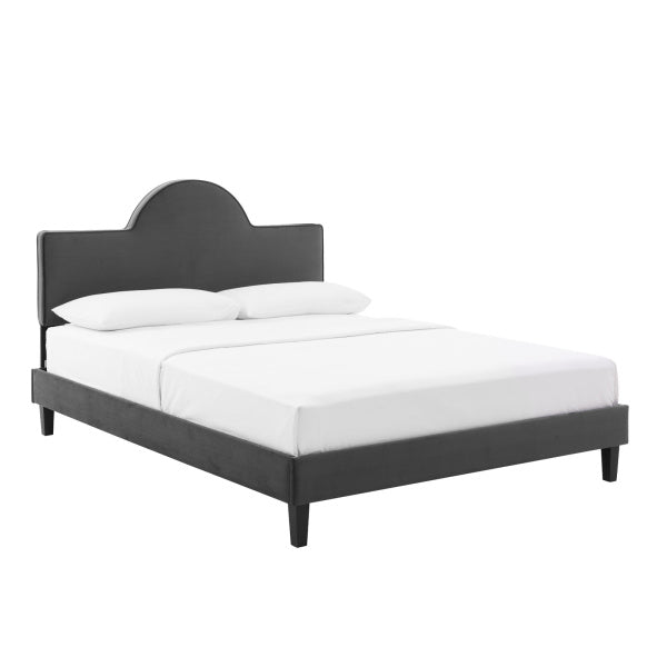 Soleil Performance Velvet King Bed By Modway