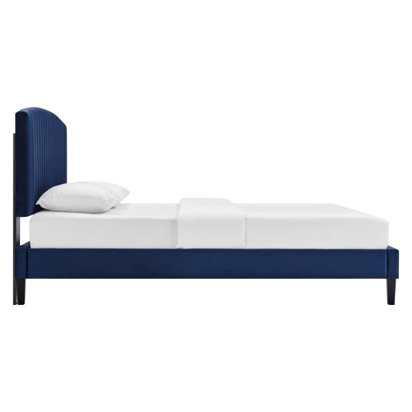 Alessi Performance Velvet Full Platform Bed By Modway