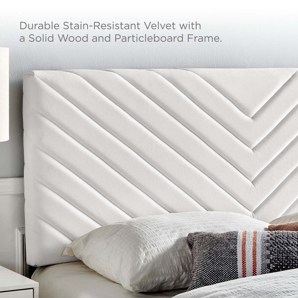 Roxanne Performance Velvet Full Platform Bed By Modway