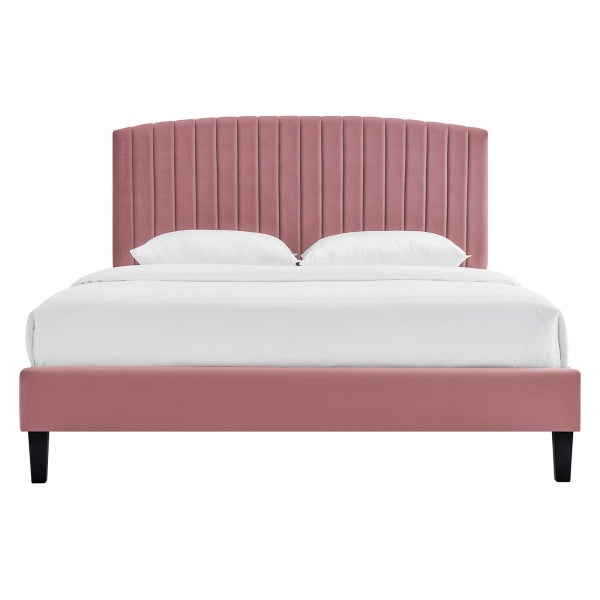 Alessi Performance Velvet Twin Platform Bed By Modway