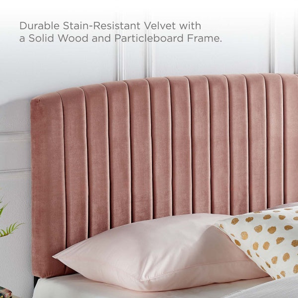 Alessi Performance Velvet Twin Platform Bed By Modway